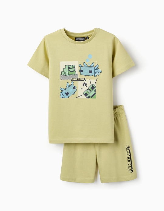 Cotton Pyjama for Boys 'Minecraft', Green