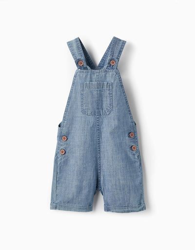 Cotton Denim Dungarees for Baby Boys Blue | Saudi Arabia