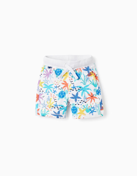 Cotton Shorts for Baby Boy 'Ocean', Multicolour