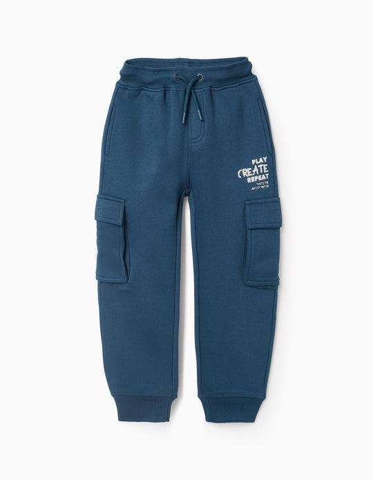 Cargo Joggers for Boys 'Create', Turquoise