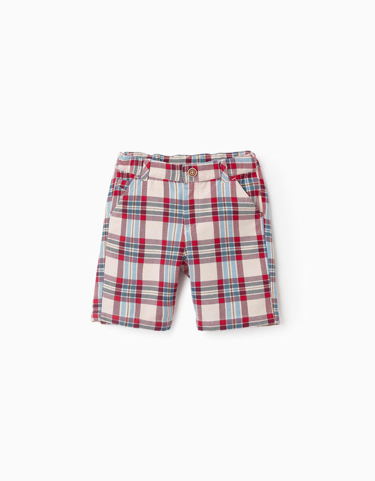 Chino Shorts with Check Pattern for Boys 'You&Me', Multicolour