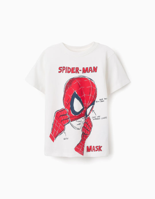Cotton T-shirt for Boys 'Spider-Man', White
