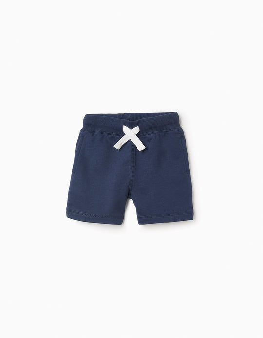 Jogger Shorts for Baby Boys, Dark Blue