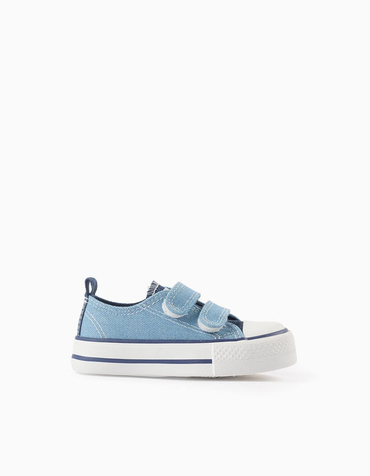 Denim Trainers for Babies '50's Sneakers', Blue