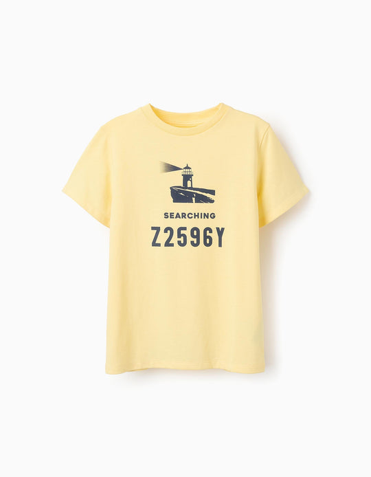 Cotton T-shirt for Boys, Yellow