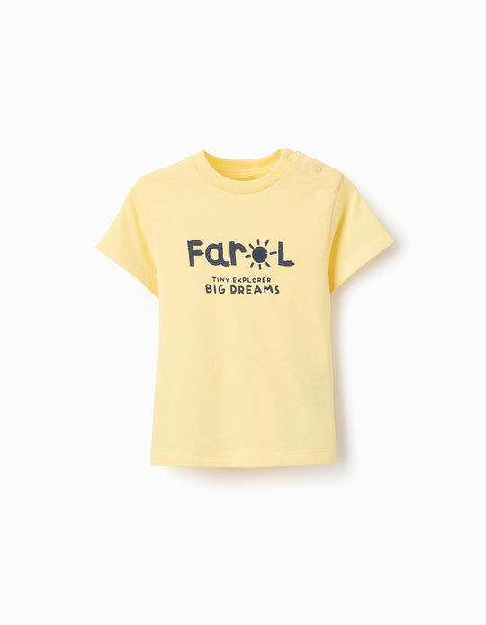 Cotton T-shirt for Baby Boys 'Lighthouse', Yellow