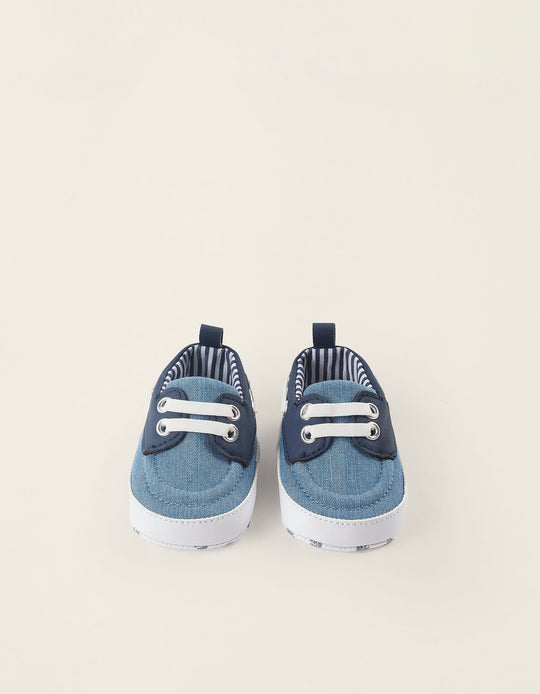 Deck Shoes for Newborns, blue