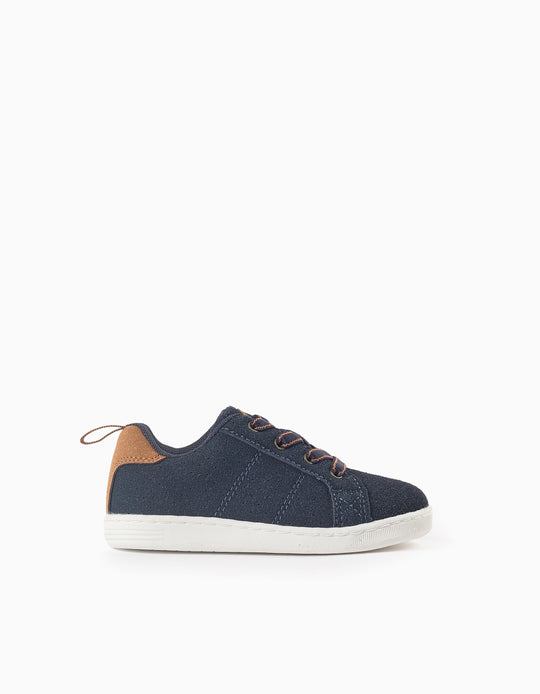 Suedine Trainers for Baby Boys 'ZY 1996', Dark Blue