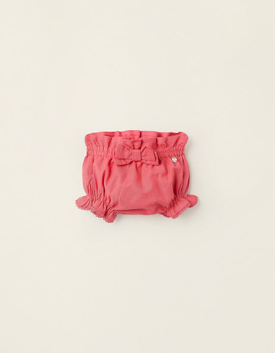 Cotton and Linen Bloomers for Newborn Girls' 'You&Me', Red