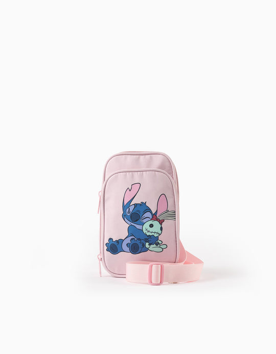 Mobile Phone Bag for Newborn Girls 'Stitch', Light Pink