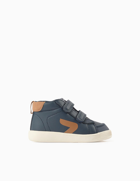 SNEAKER HI TOP, NIGHT BLUE, 24