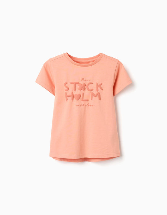 SS T SHIRT JERSEY, LIGHT ORANGE, 11/12