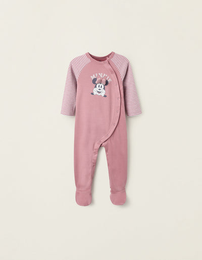 Cotton Sleepsuit for Baby Girls 'Minnie' Pink | Saudi Arabia