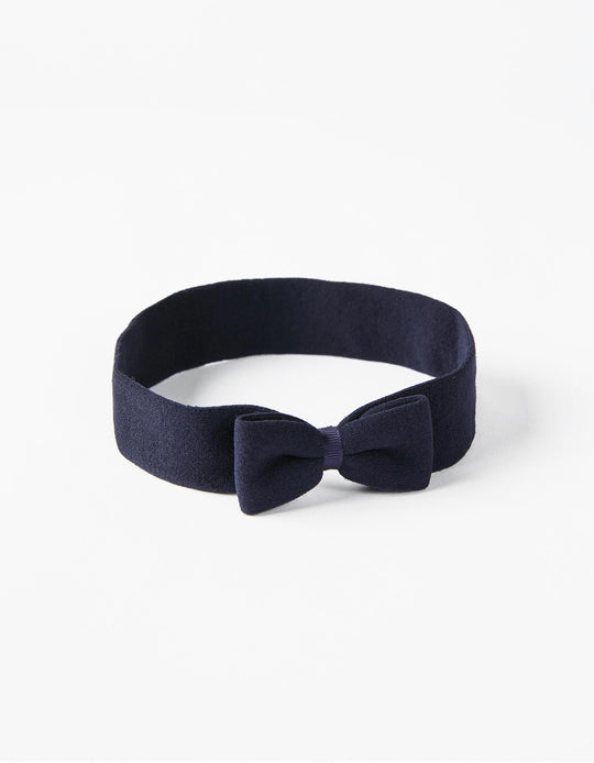 HEADBAND FOR BABIES AND GIRLS DARK BLUE