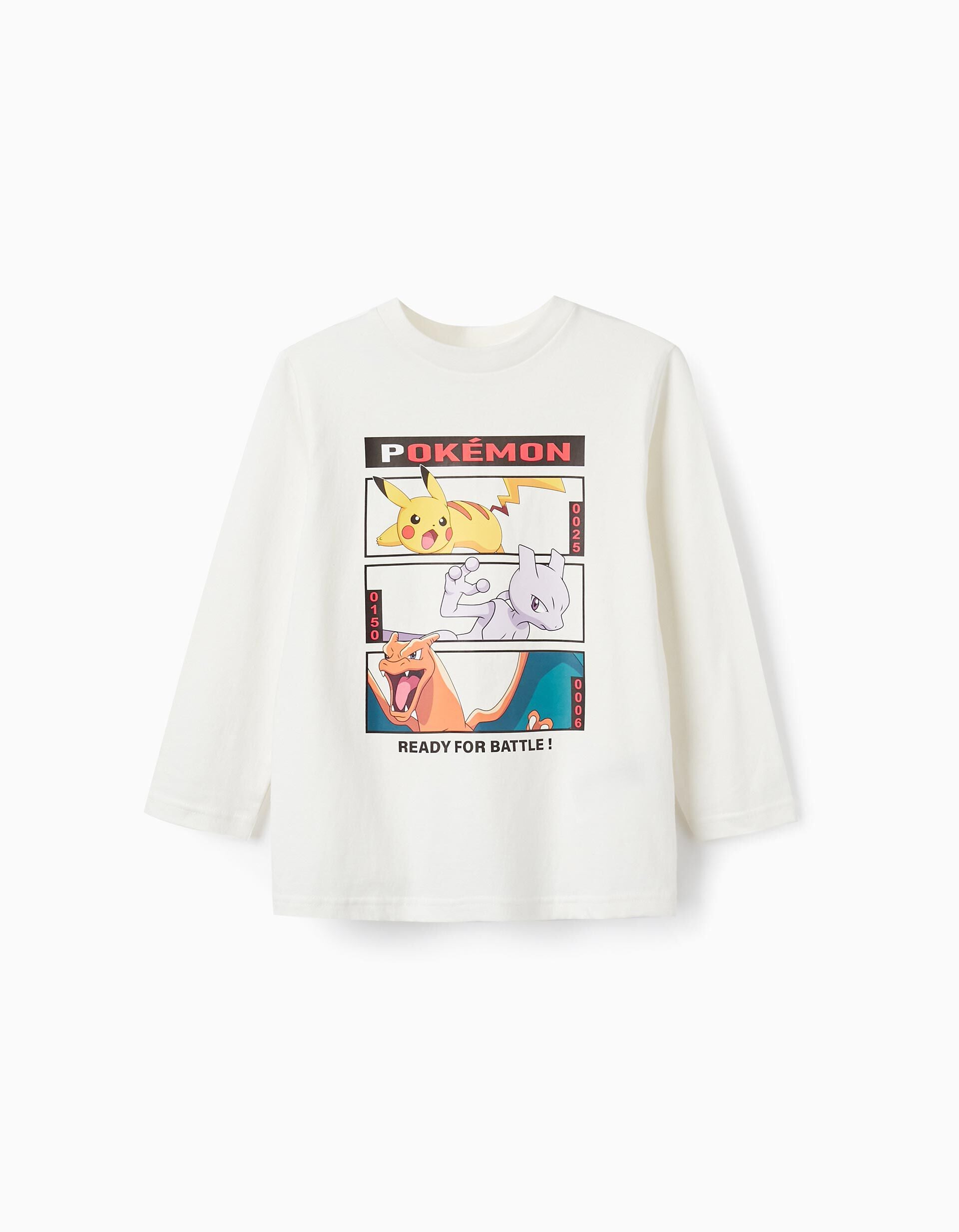 Long Sleeve T-Shirt for Boys 'Pokémon' White |Saudi Arabia