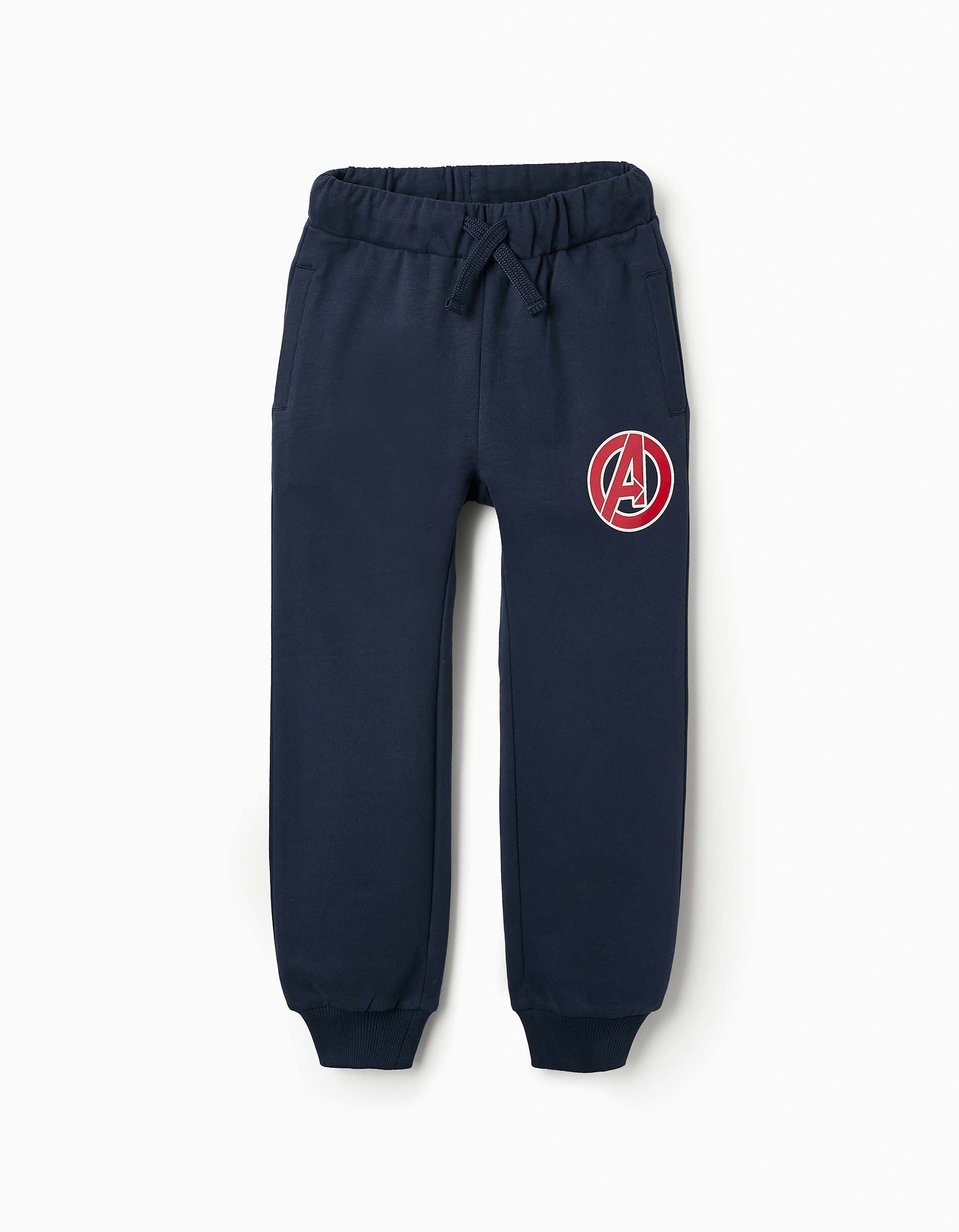Fleece Joggers for Boys 'Captain America' Dark Blue | Saudi Arabia