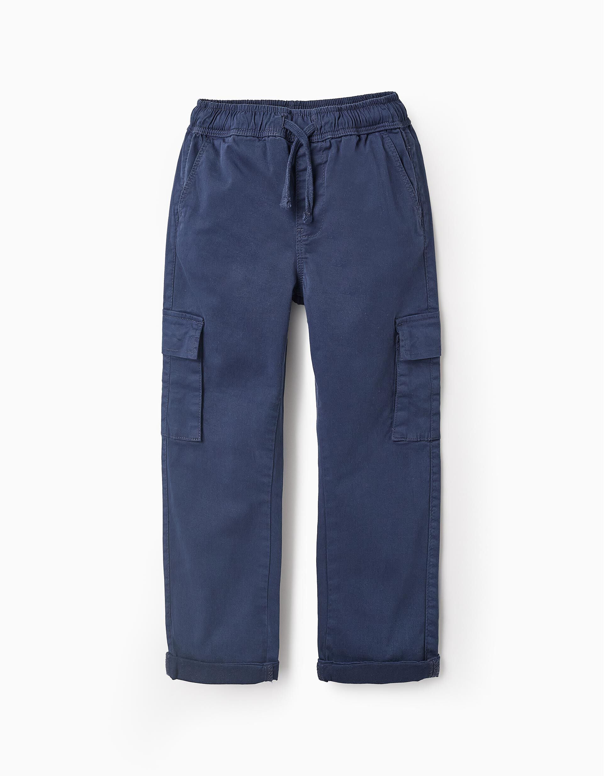 Cargo trousers for boys 'Slim Fit', Dark Blue | Saudi Arabia
