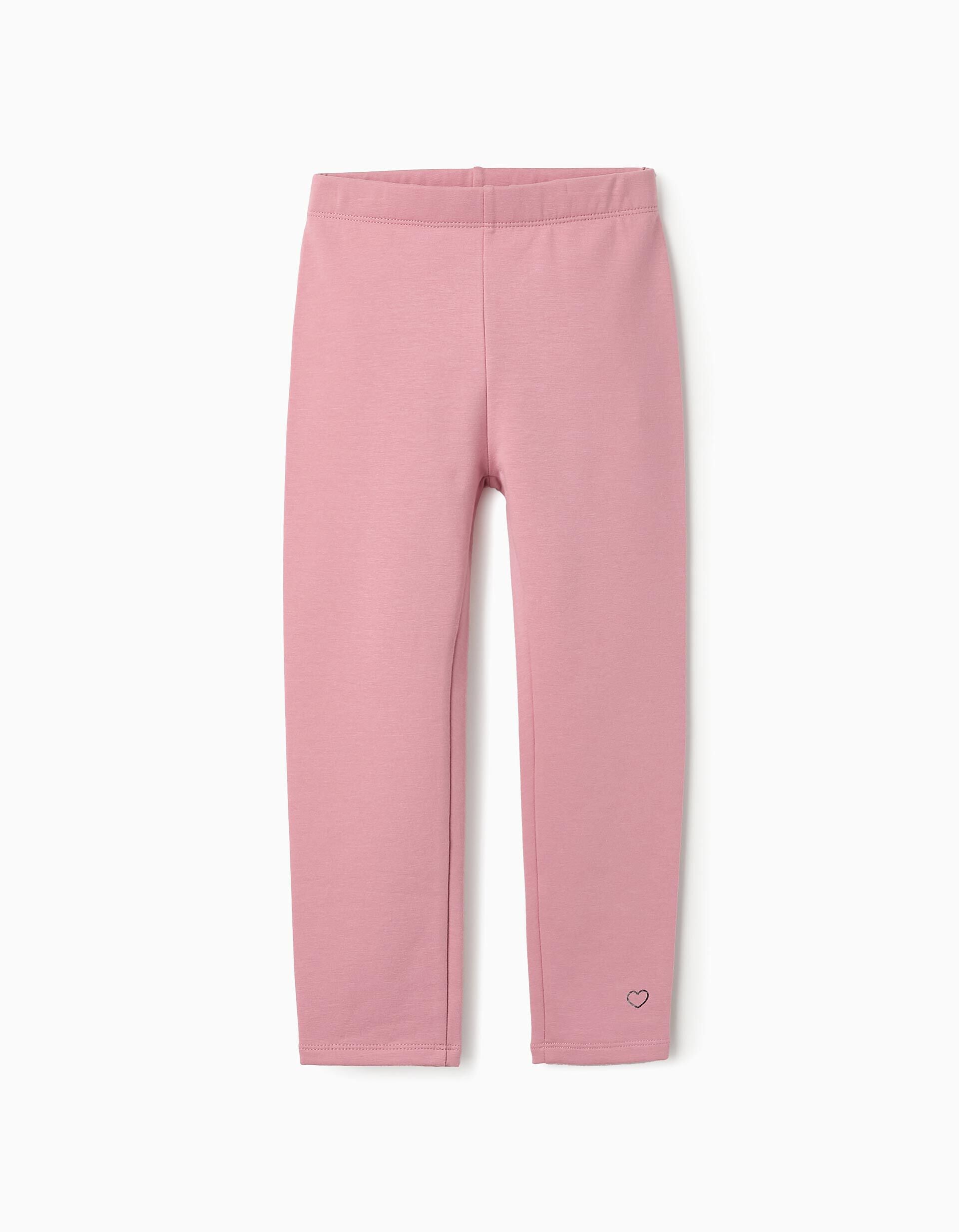 Brushed Leggings for Girls Pink | Saudi Arabia
