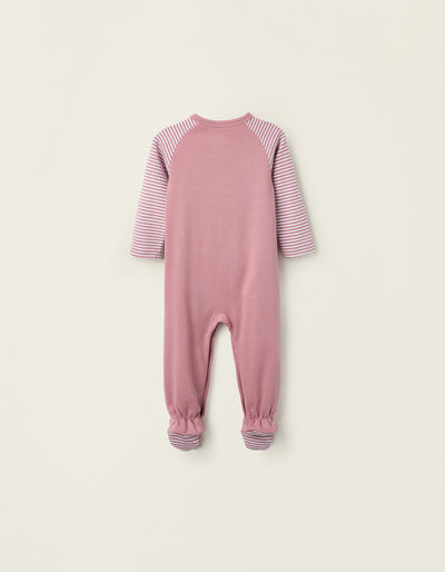 Cotton Sleepsuit for Baby Girls 'Minnie' Pink | Saudi Arabia