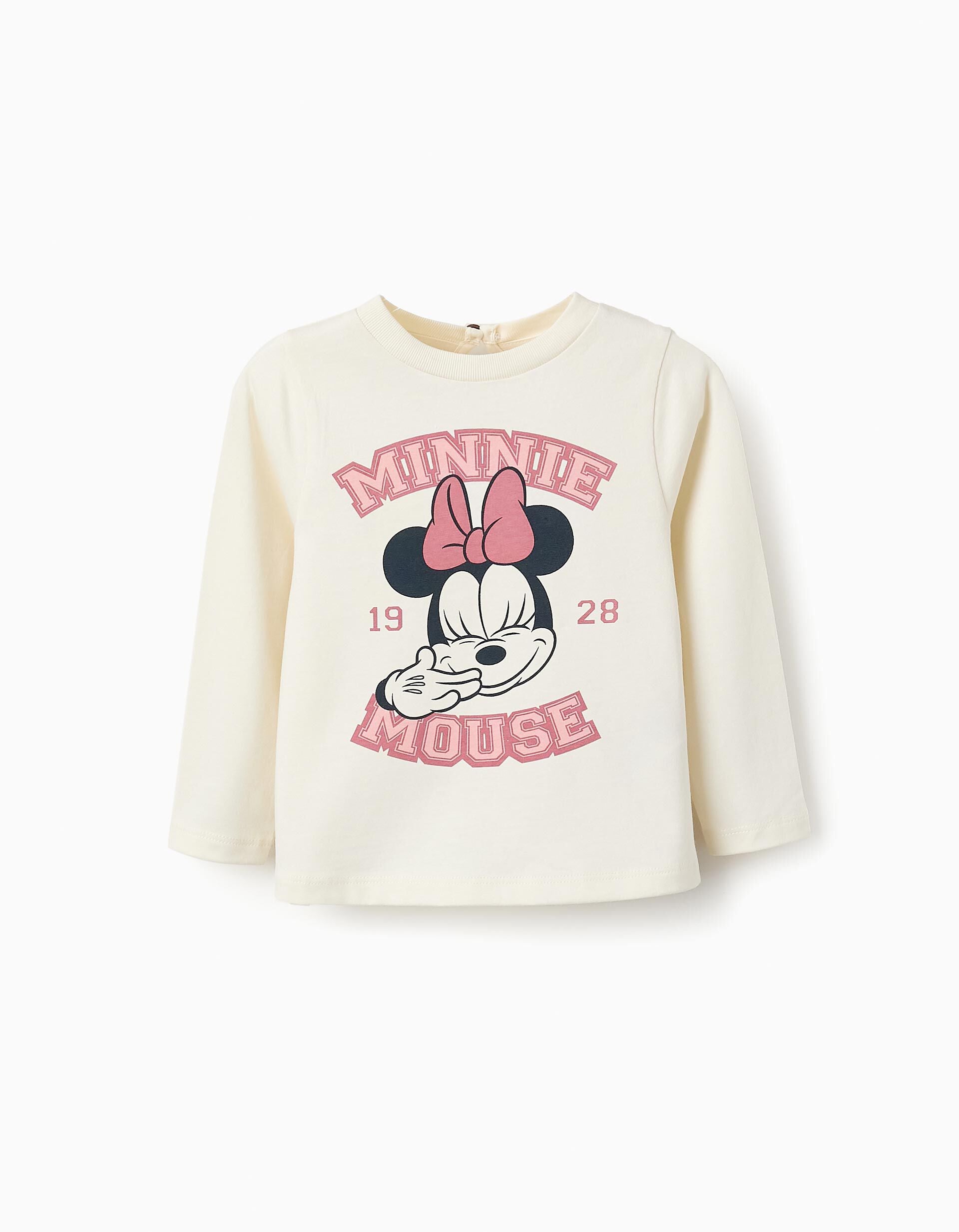 Long Sleeve T-shirt for Baby Girls 'Minnie' White | Saudi Arabia