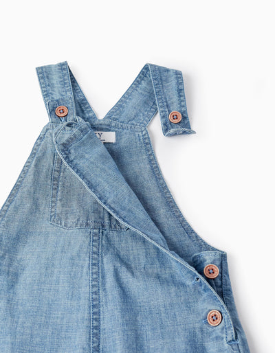 Cotton Denim Dungarees for Baby Boys Blue | Saudi Arabia