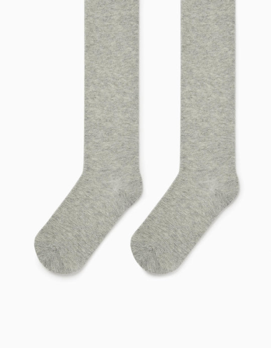 Cotton Tights for Children, Grey