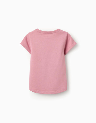 Cotton T-shirt for Girls 'Big Apple' Pink | Saudi Arabia