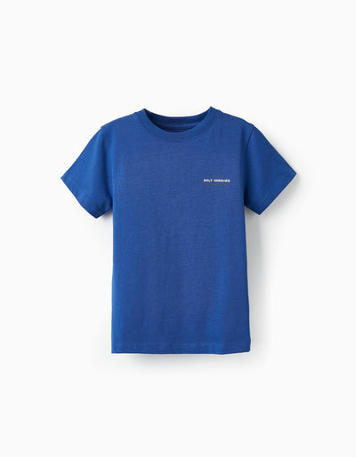 Cotton T-Shirt for Boys 'Salt Marshes' Dark Blue | Saudi Arabia