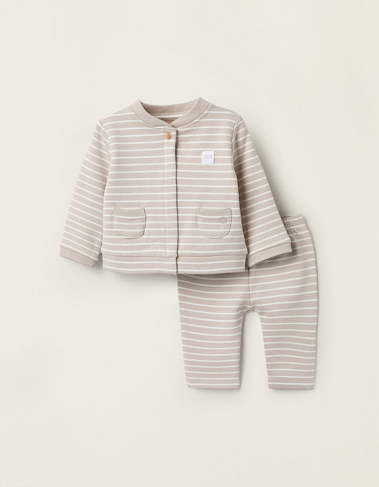 طقم جاكيت وبنطلون، رمادي فضي