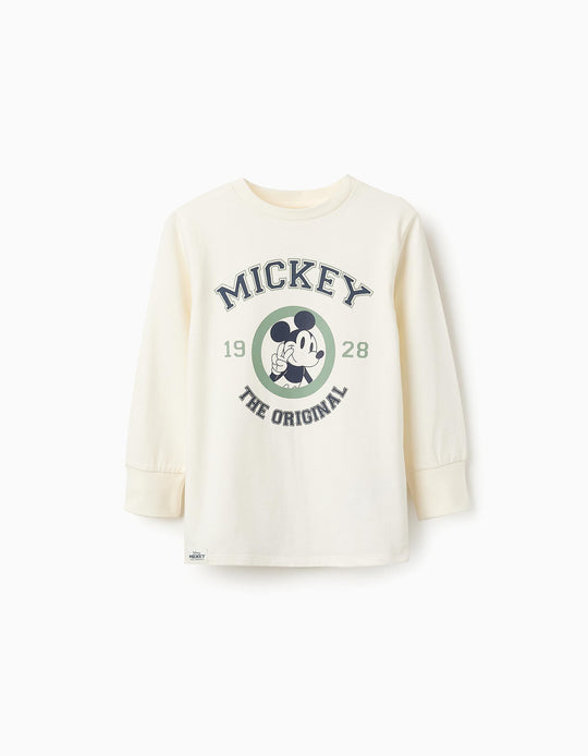 تي شيرت بأكمام طويلة للأولاد حديثي الولادة باللون الأزرق/الأخضر