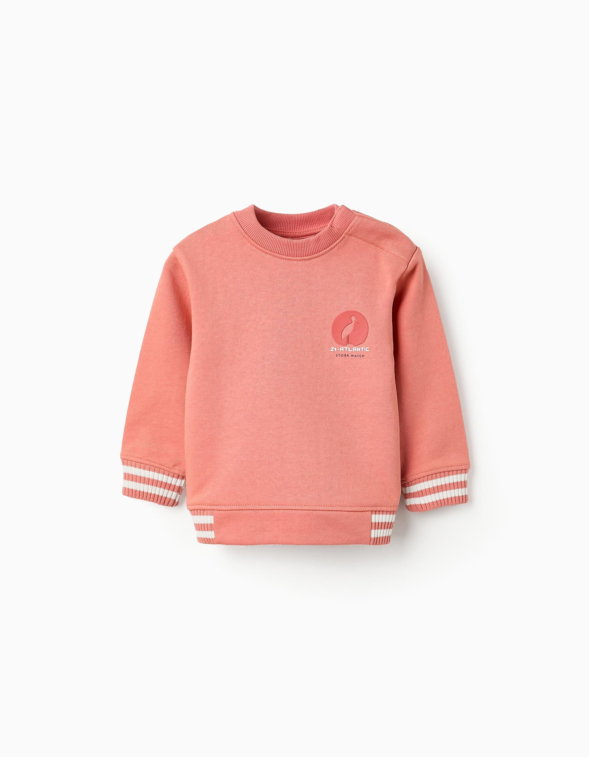 Cotton Sweatshirt for Baby Boys 'Stork' Orange | Saudi Arabia