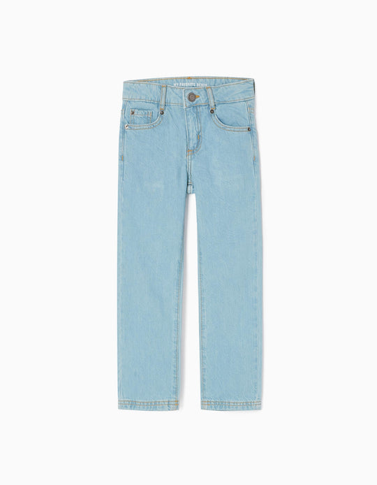 Cotton Jeans for Boys 'Straight Fit', Light Blue