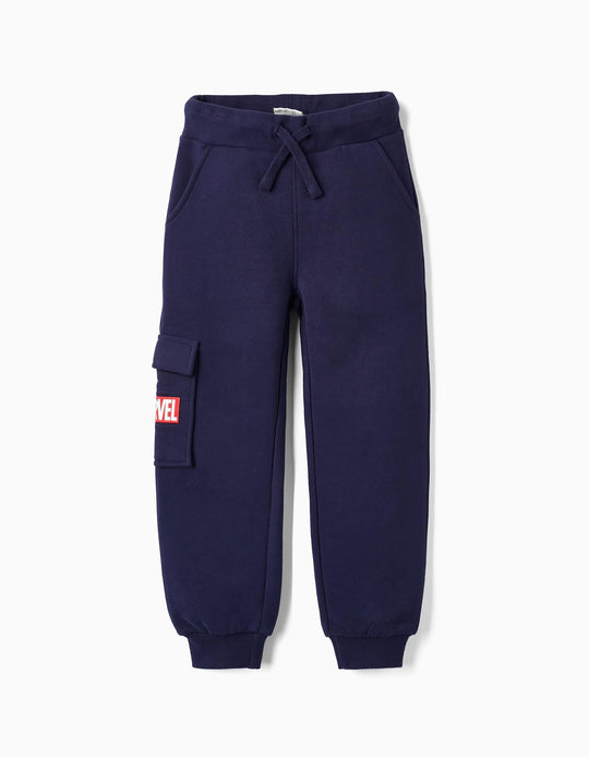 بنطال رياضي للأولاد "مارفل"، أزرق داكن
