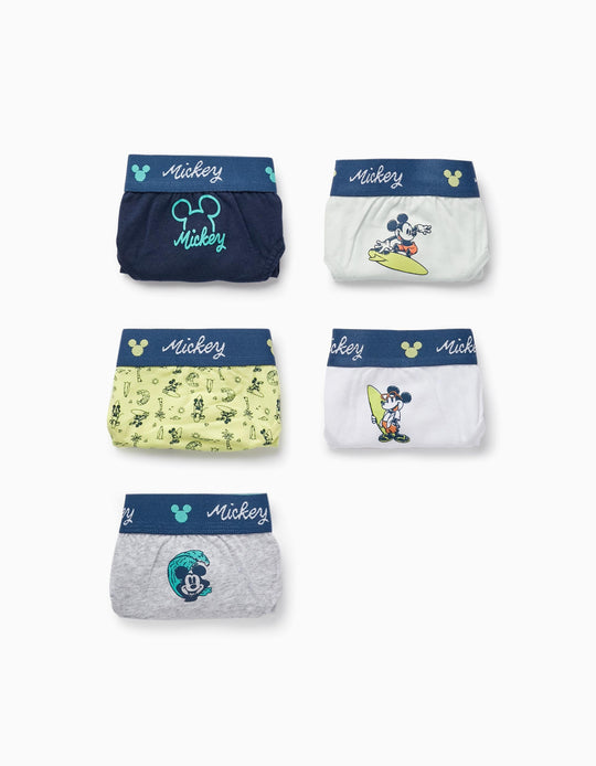 طقم 5 بوكسرات للأولاد "ميكي"، متعدد الألوان