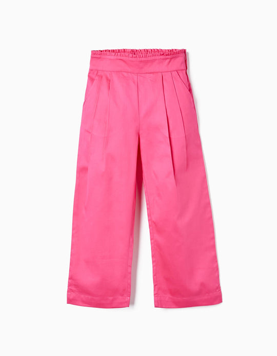 بنطال ساتان، وردي، 2/3 سنوات