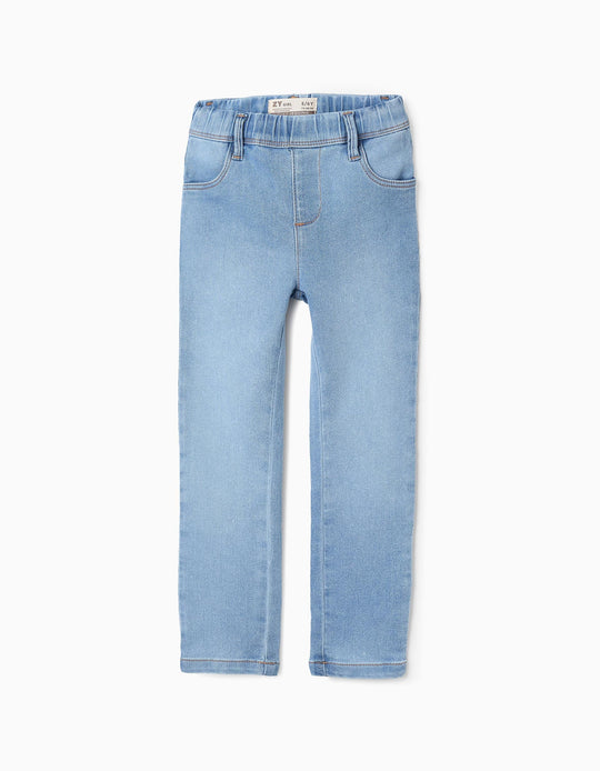 Denim Jeggings for Girls, Light Blue