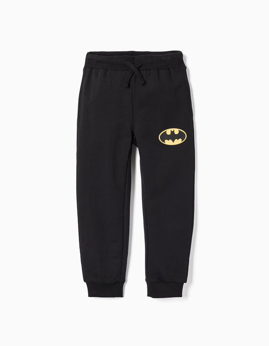 Cotton Joggers for Boys 'Batman', Black