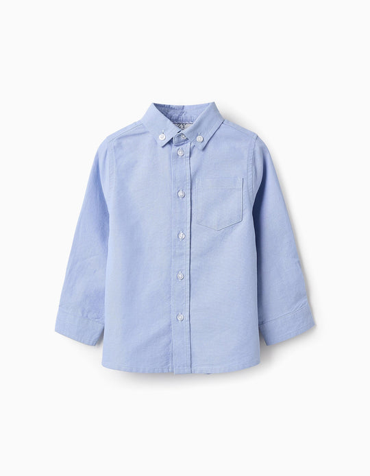 Cotton Shirt for Baby Boys, Light Blue