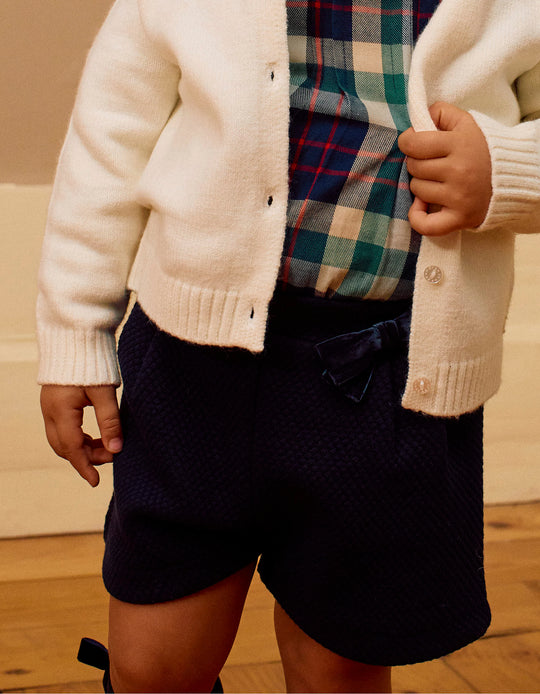 شورت محبوك، أزرق الياقوت