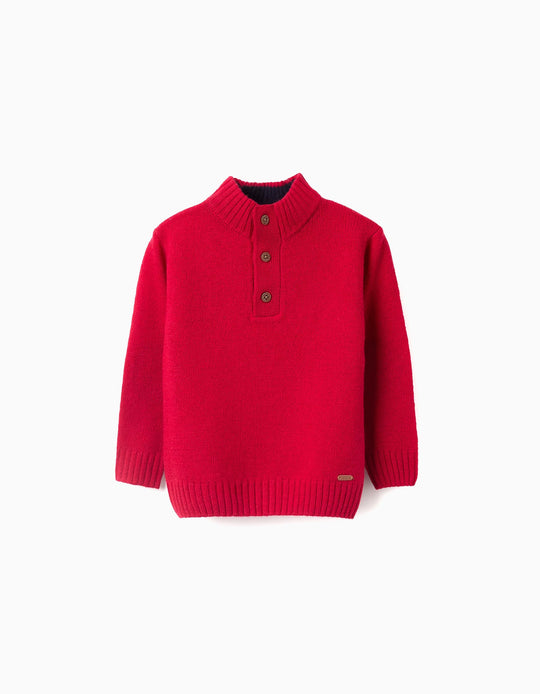 سترة محبوكة، أحمر المهرج