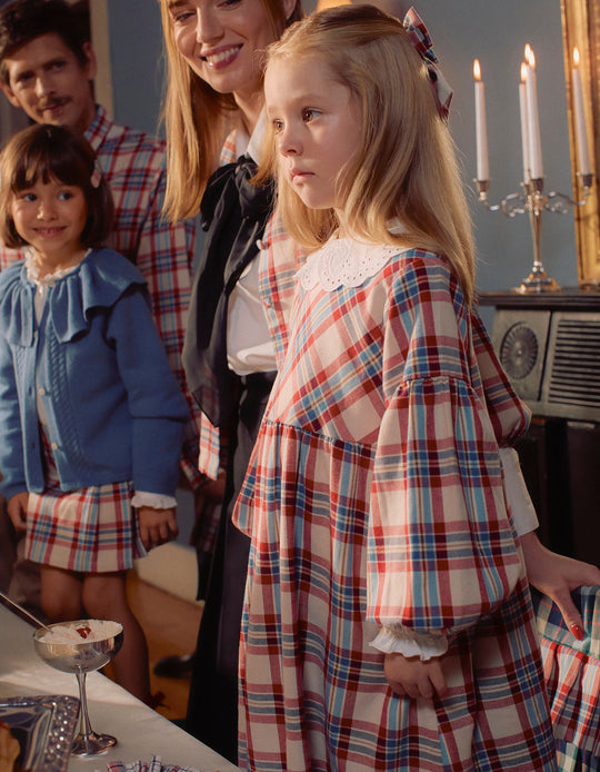 Check Dress for Girls 'You&Me', Multicolour