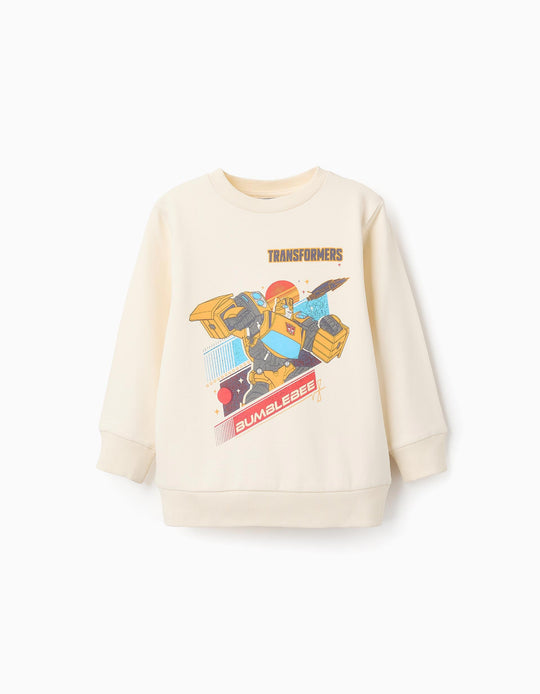Cotton Sweatshirt for Boys 'Transformers', Beige