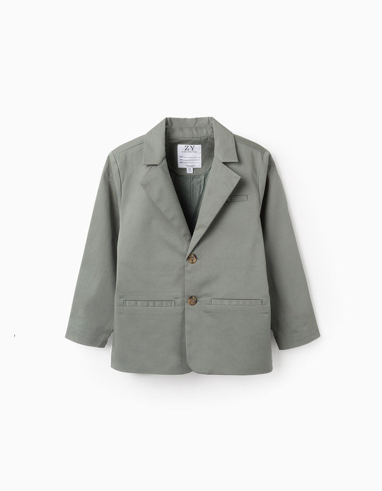 Sateen Blazer for Boys, Green