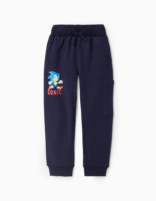 Cotton Joggers for Boys 'Sonic', Blue