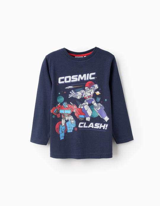 Long Sleeve T-shirt for Boys 'Transformers', Dark Blue