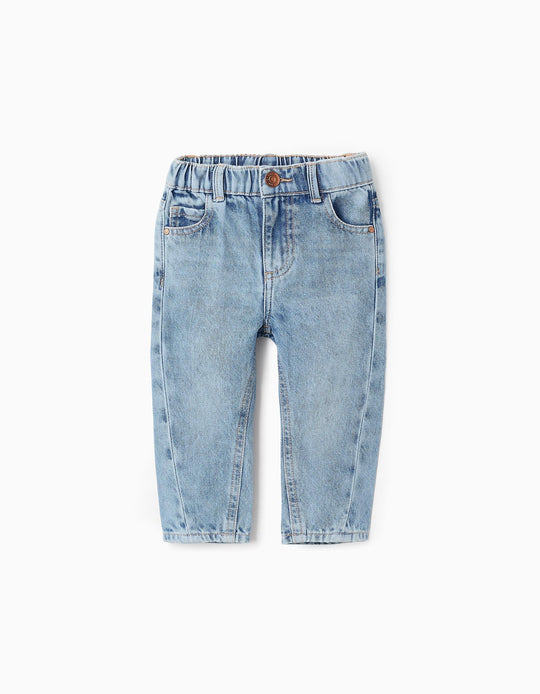 Cotton Denim Trousers for Baby Boys 'Baggy', Blue
