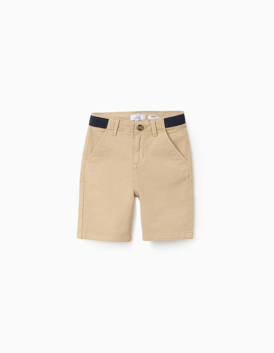 شورت تويل بخصر متباين للأولاد ميدي، بيج