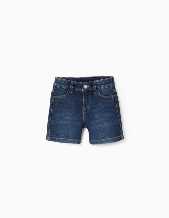 Denim Shorts 'Comfort Denim' for Baby Boys, Dark Blue