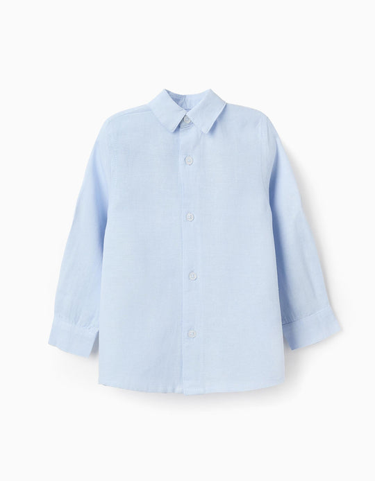Shirt with Tabs for Baby Boys, Blue
