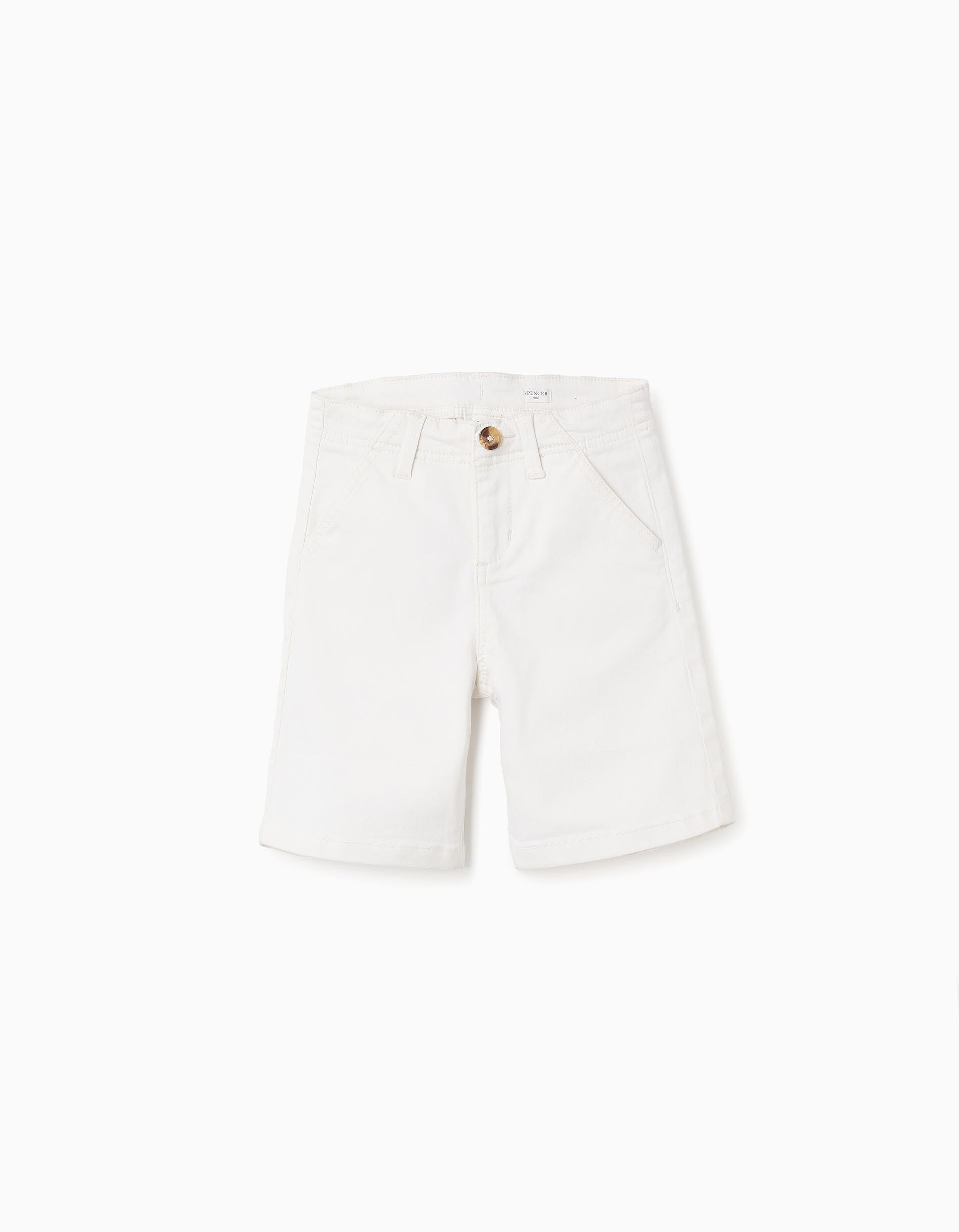 Chino Twill Shorts for Boys 'Midi', Beige | Ziddy KSA